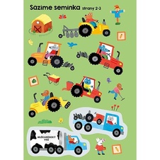 Samolepicí knížka První samolepkování - Traktory a náklaďáky