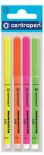 Zvýrazňovač Centropen 2532 / sada 4 ks