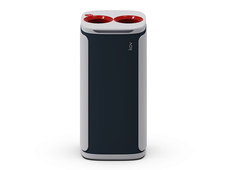 Odpadkový koš KOBRA WASTEE na kov - 60 L / červená