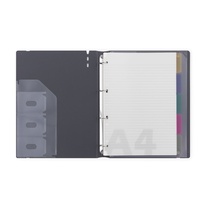 Kroužkový záznamník VERDE Karis A4 - 90 l / zelená