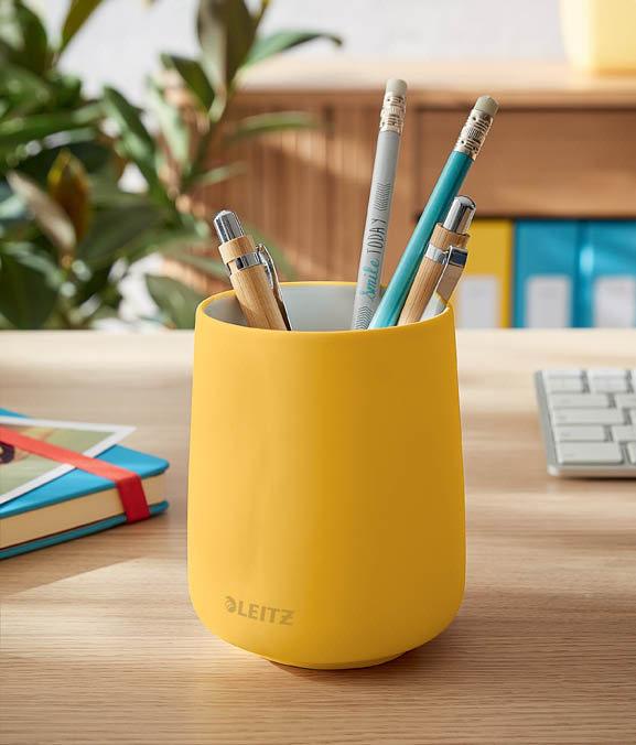 Stojan na tužky Leitz Cosy - teplá žlutá