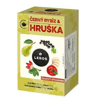Čaj LEROS Čajový dýchánek - Hruška & černý rybíz