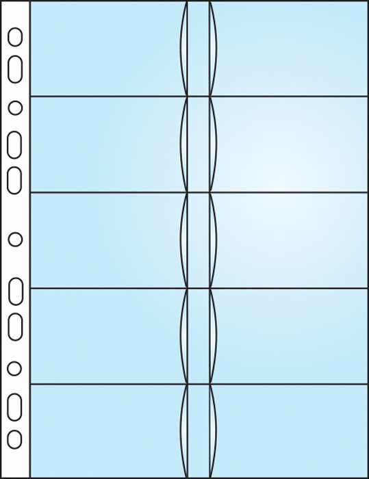 Závěsný obal Bantex - A4 silný / obal na 20 ks vizitek / 10 ks