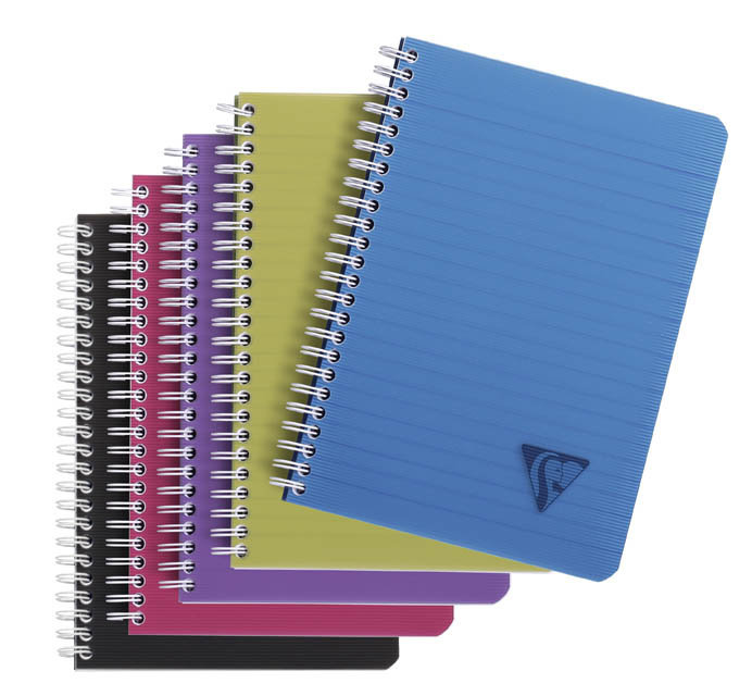 Blok kroužkový Clairefontaine Linicolor intesive A5 - linka / 90 listů / mix barev