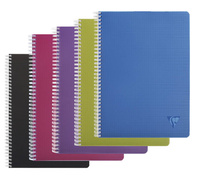Blok kroužkový Clairefontaine Linicolor intesive A4 - čtvereček / 90 listů / mix barev