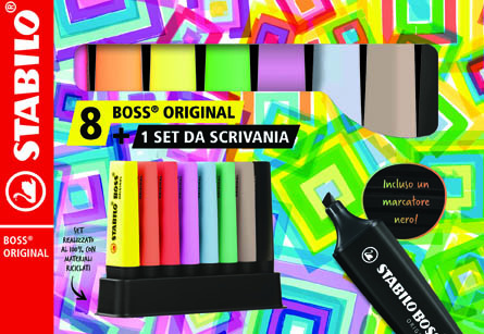 Zvýrazňovač STABILO® BOSS® ORIGINAL - sada 8 ks