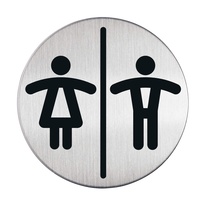 Piktrogram nerez Durable - WC Piktrogram nerez Durable - WC dámy a páni / Ø 83 mm