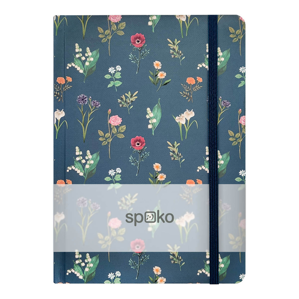 Kniha záznamní SPOKO - A5 / linka / Flowers II