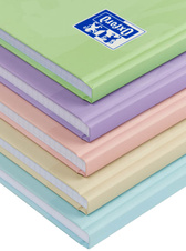 Kniha záznamní lepená Oxford Touch pastel mix - A5 / linka / 96 linka