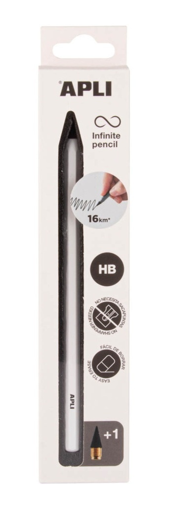 Tužka APLI HB nekonečná - bílá / až 16 km