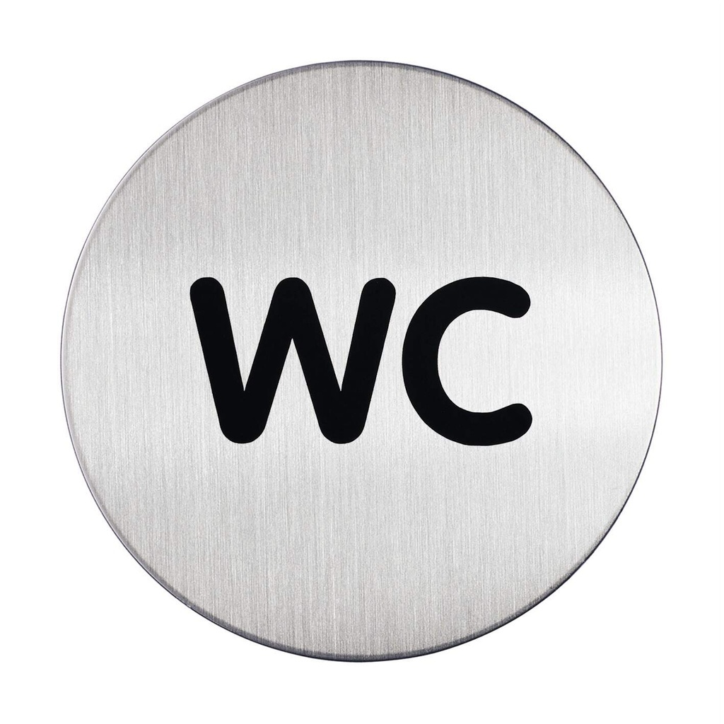 Piktrogram nerez Durable - WC / Ø 83 mm