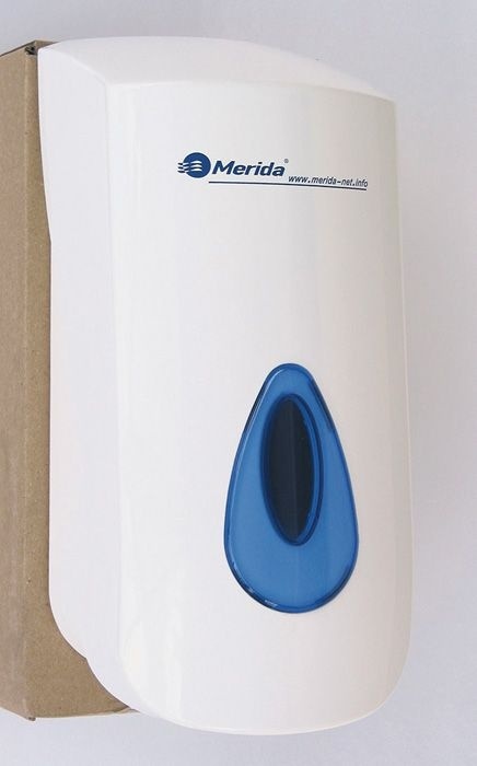 Zásobník na tekuté mýdlo Merida TOP - bílá / modrá / Mini