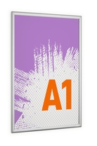 Rámeček hliníkový Durable A1 - stříbrná