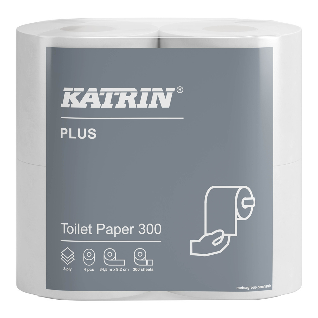 Papír toaletní Katrin Plus - 3 vrstvý / 4 ks