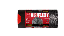 Pytle Alufix Aluflexy stahovací - 52x69cm / 45l / 30my / 10ks / stříbrnočerná