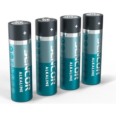 Baterie Sencor alkalická tužková AA LR6 / 4 ks