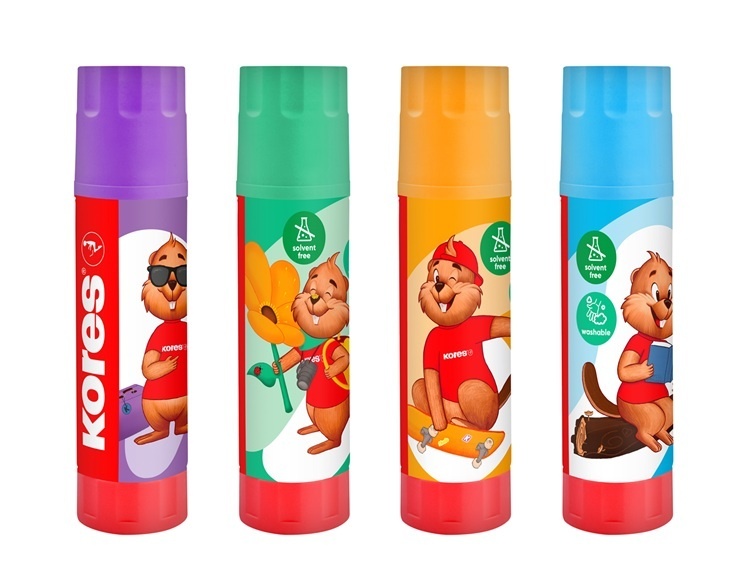 Lepicí tyčinka Kores 15 g - Bobřík mix