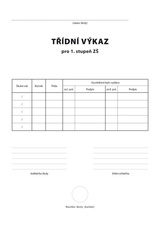 Třídní výkaz pro 1. stupeň A4 / 12 stran