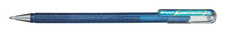 Gelové pero Pentel K 110 metalické dvoubarevné - modrá / metalická zelená