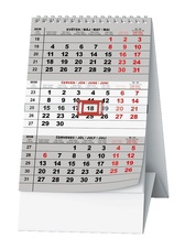 Kalendář stolní mini Tříměsíční / BSA7