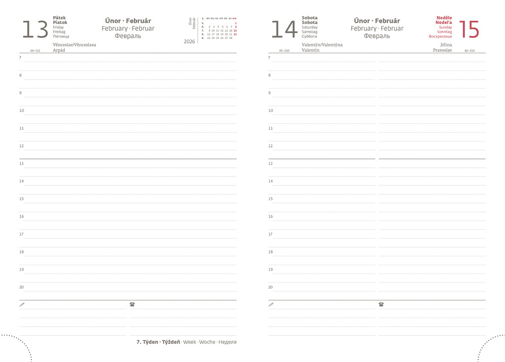 Diář FLEXIES - A5 / denní / modrá