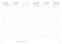 Diář FLEXIES - A5 / denní / tmavě modrá