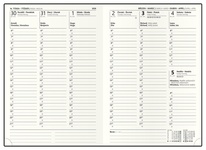 Diář ELITE - A5 / týdenní / červená