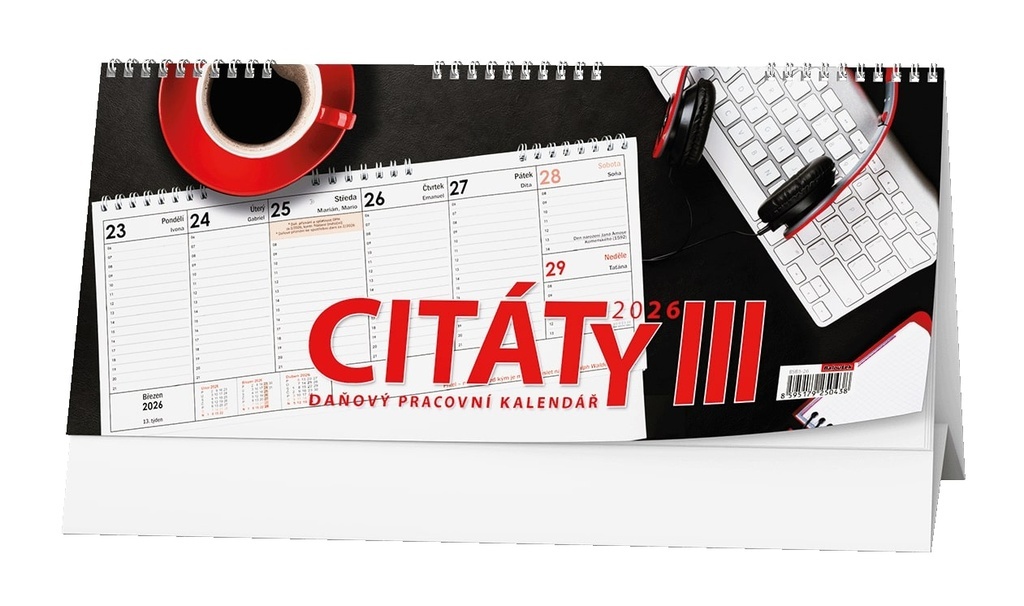 Kalendář stolní pracovní Citáty III. / BSB3