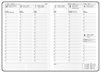 Diář LUXI - A5 / týdenní / modrá