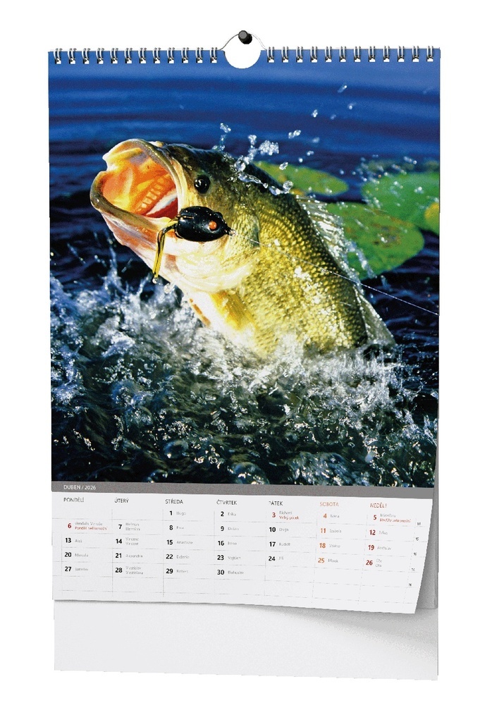 Kalendář nástěnný Rybářský / BNF4