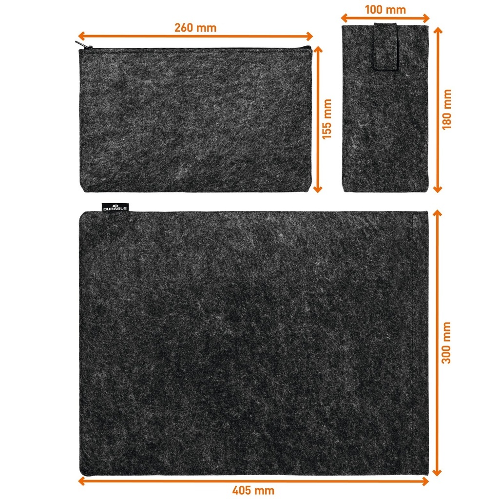 Obal na notebook vícedílný MultiBag Effect - antracitová / 16,4"