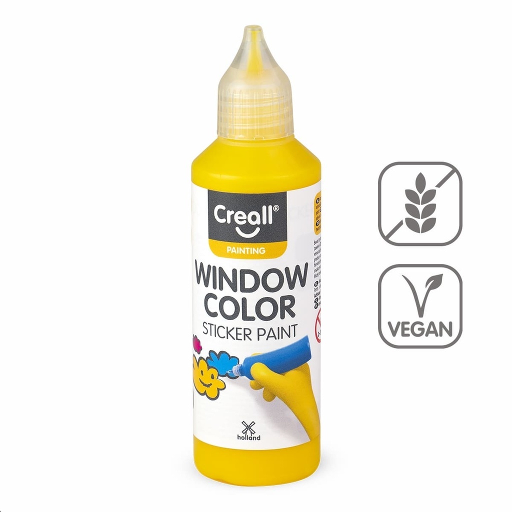 Barva na sklo Creall Widow Color - 80 ml / žlutá