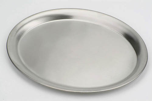 Podnos oválný 30 x 22 cm  - nerezový