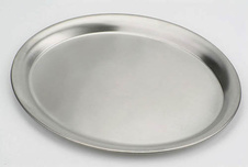 Podnos oválný 30 x 22 cm  - nerezový