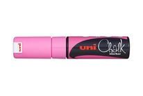 Popisovač křídový UNI Chalk Marker PWE-8K / fluo růžová