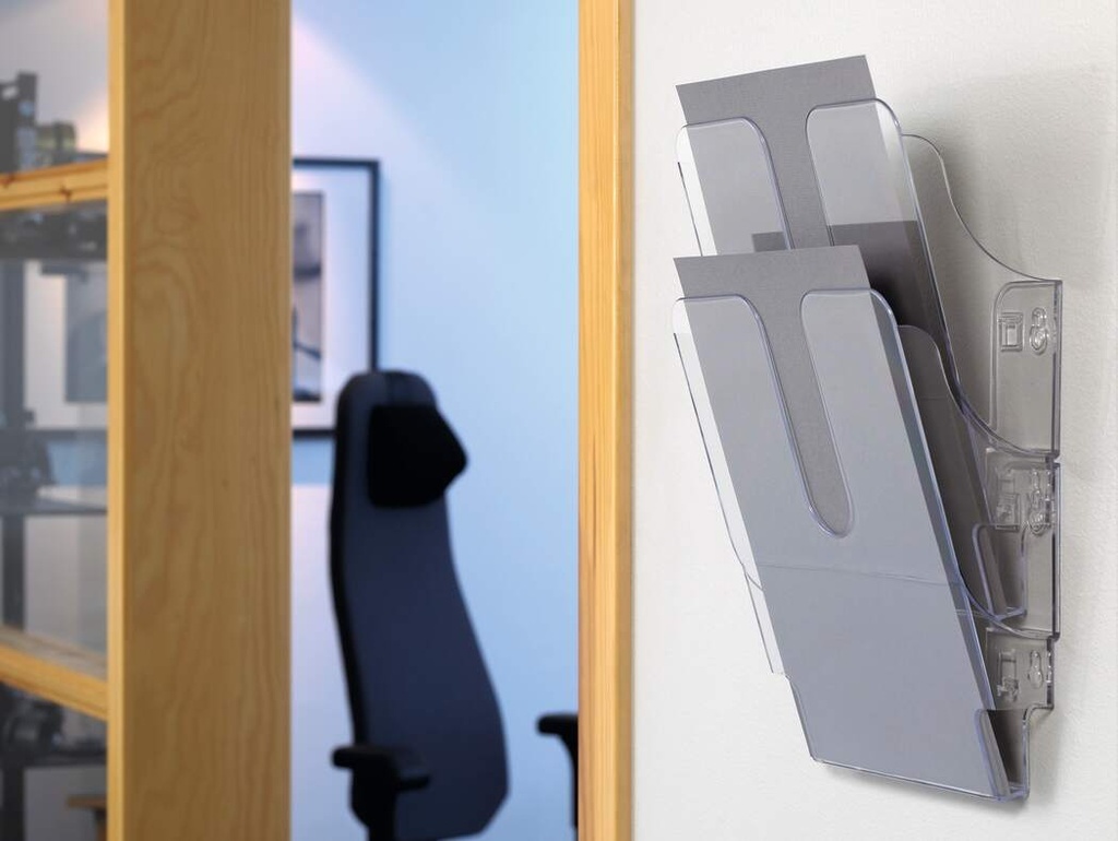 Držáky na prospekty Flexiplus - 2 / A4 / čirý / na výšku