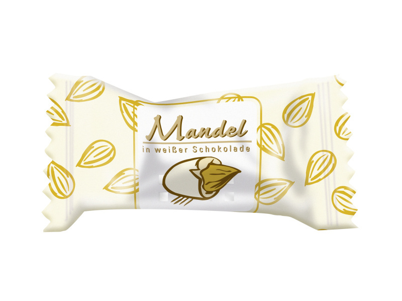 Mandle v bílé čokoládě