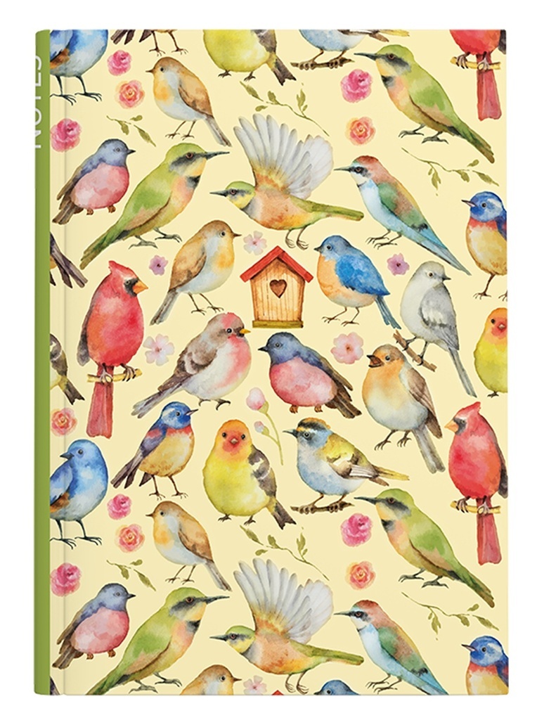 Kniha záznamní A5 - linka / 100 l / ptáčci