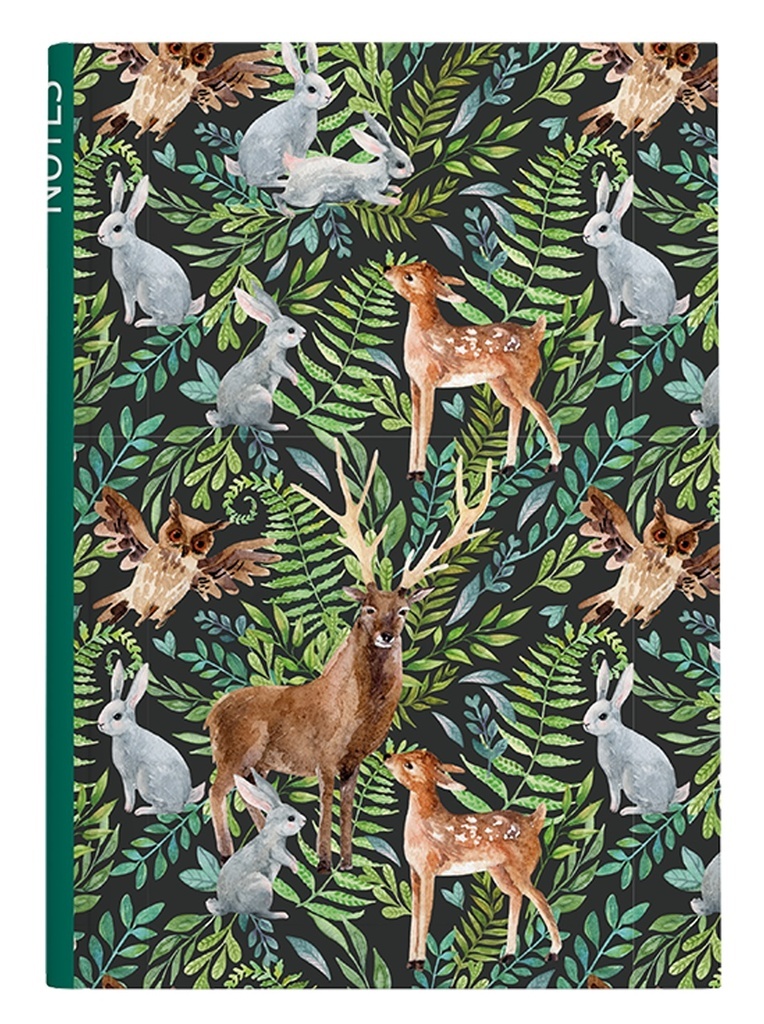 Kniha záznamní A5 - linka / 100 l / les