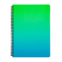 Blok kroužkový OMBRE - A4 / linka / zelená