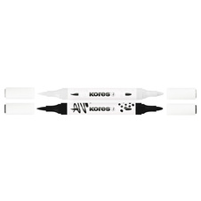 Akrylový popisovač Kreative Marker 2v1 - sada 6 barev