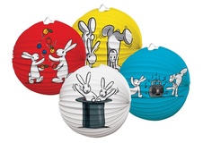 Lampiony kulaté 25 cm / mix Bob a Bobek