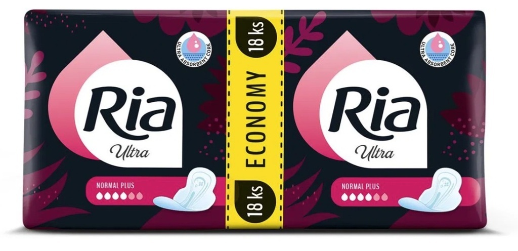 Ria Ultra Normal Plus duopack dámské vložky - 18 ks