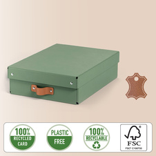 Úložný box Leitz Puro M nízký - zelená / 2 ks