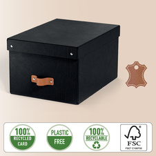 Úložný box Leitz Puro M - černá / 2 ks
