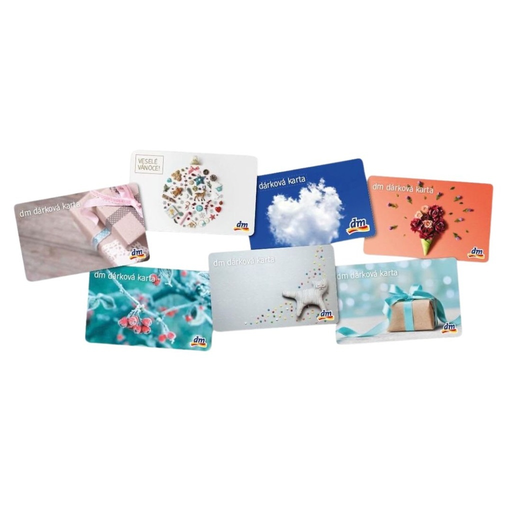 DÁREK karta DM drogerie v hodnotě 500,- Kč