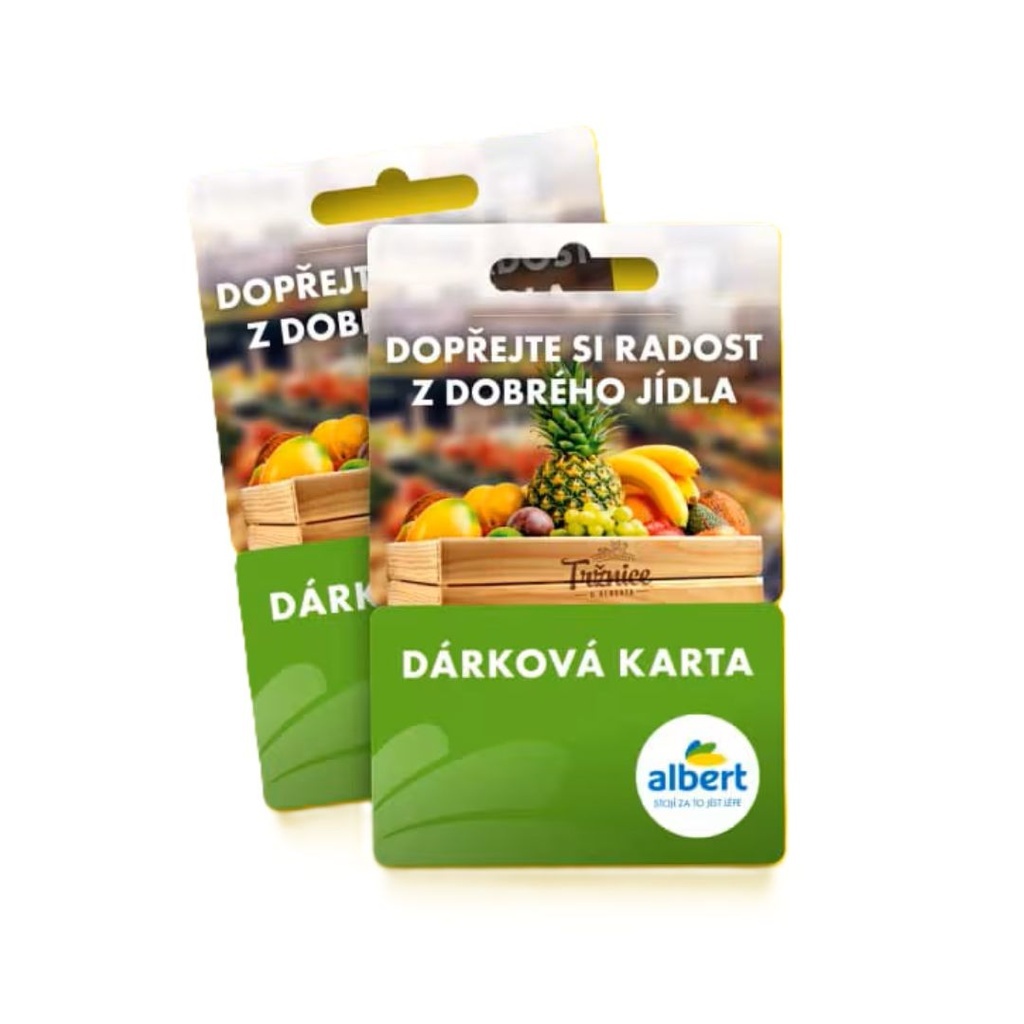 DÁREK karta Albert v hodnotě 500,- Kč