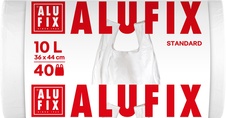 Pytle do koše Alufix Premium se zavazováním - 44x36cm + 16cm / 10l / 10my / 40ks / bílá