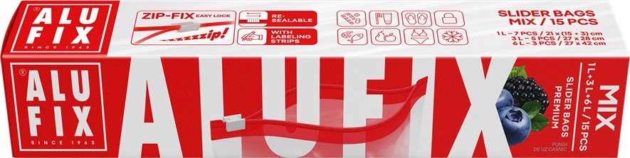 Sáčky se zipem Alufix - mix 3 velikostí