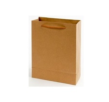 Tašky papírové EKO hnědé - malá / 150 x 60 x 200 mm
